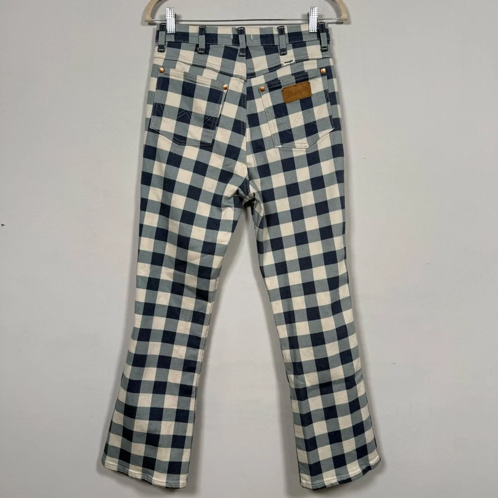 Wrangler Wrock 672 Gingham Cropped Jeans, Size 29, Great Condition! - Picture 7 of 15